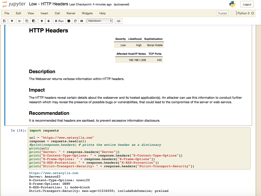 Sample HTTP Headers