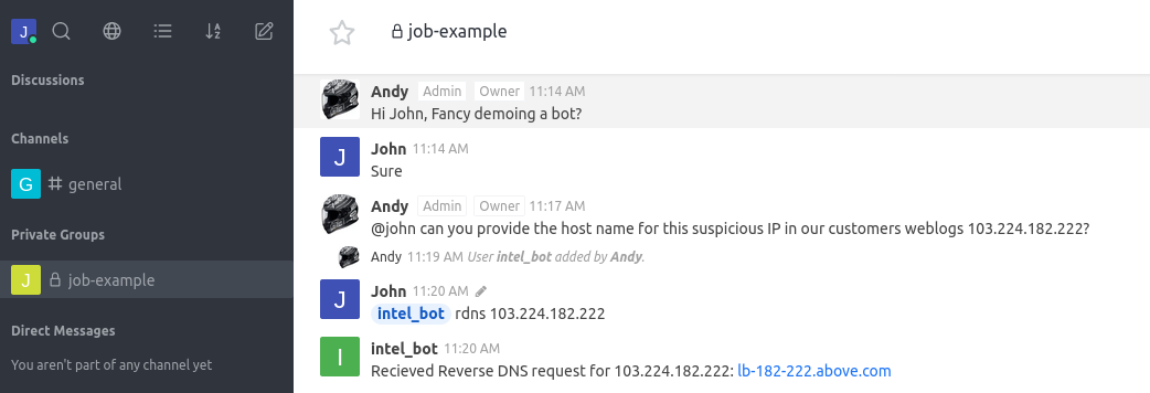 example reverse dns