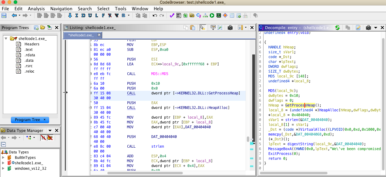 malwaretech shellcode disassembled