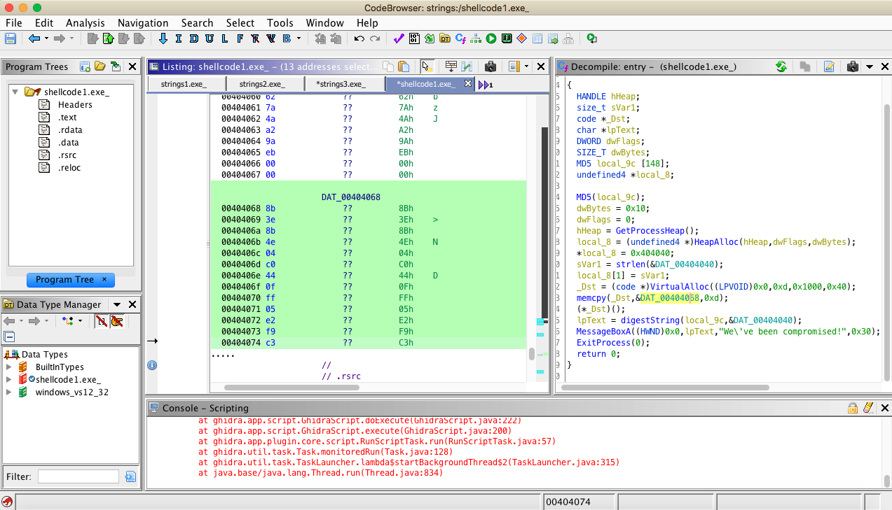 malwaretech shellcode disassembled 2