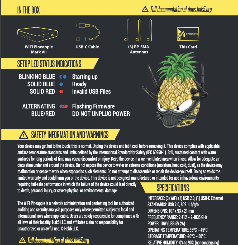 Pineapple MK7 Manual